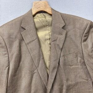 Chaps Blazer Mens 42R Brown Silk Wool Blend 2 Button Sport Coat businessman